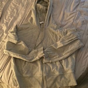 target gray zip up